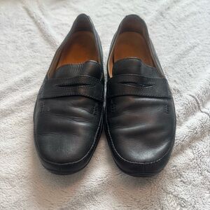 Timberland 70566 Black‎ Leather Loafers Men’s 11M Smart Comfort Slip On